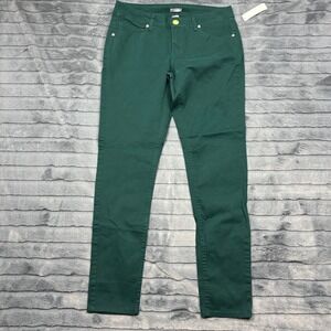 New‎ Directions Weekend Womens Hunter Green Slim Leg Stretch Pants Size 10 NWT